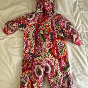 Hanna Andersson Pink and Green Snow Suit